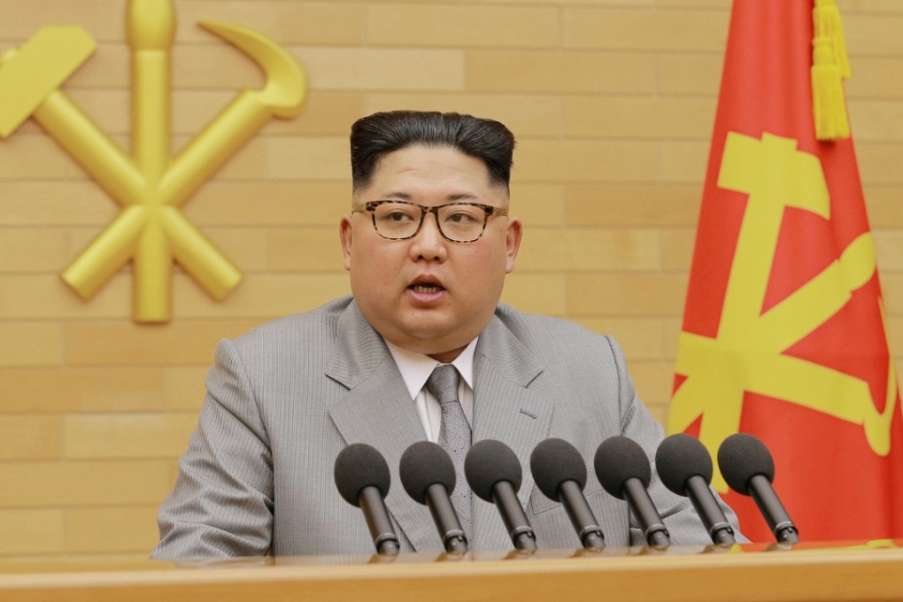 North Korean leader Kim Jong-un offered hopes and threats in his New Year's Day speech. Photo: KCNA via Reuters