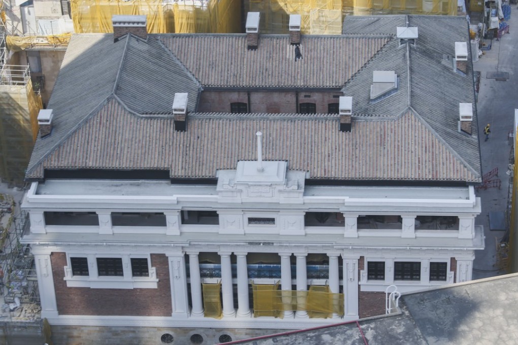 The Central Police Station Barracks under renovation to become part of Tai Kwun. Picture: David Wong