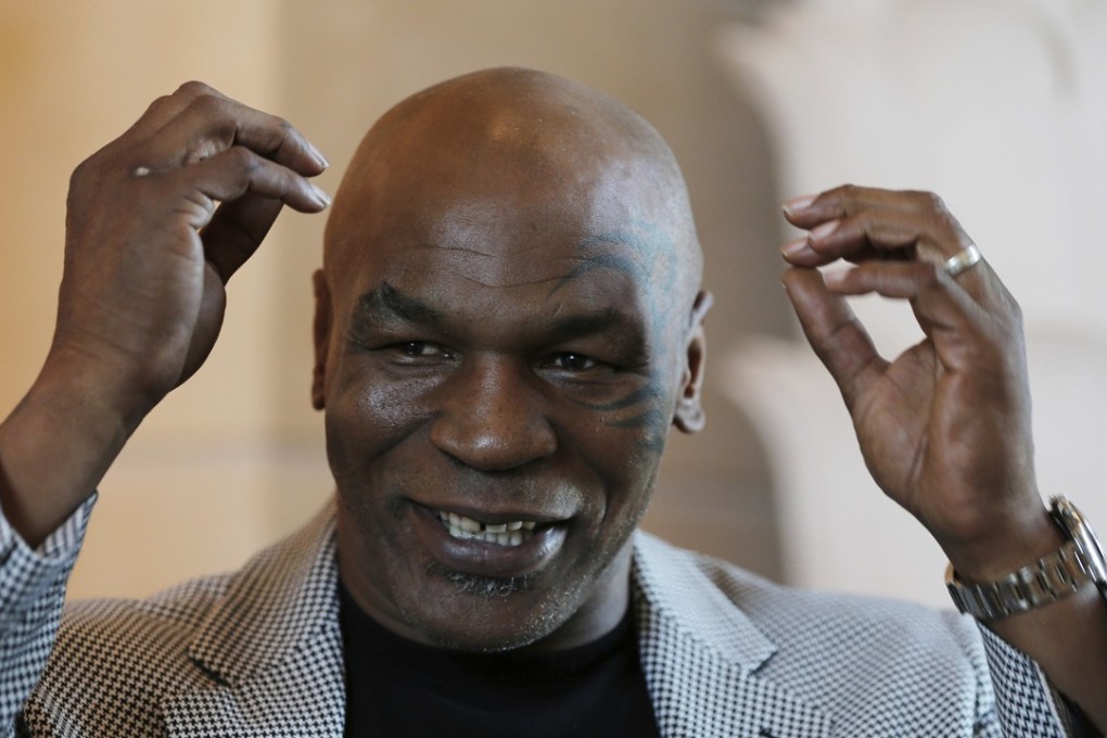 Mike Tyson speaks during an interview. The former heavyweight boxing champion is becoming a California marijuana entrepreneur. Photo: AP