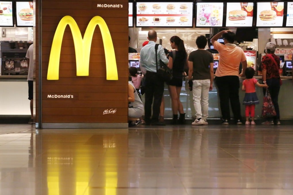 Diners at fast food chains such as McDonald’s often eat the parts of a meal they like and waste the rest. Photo: Felix Wong