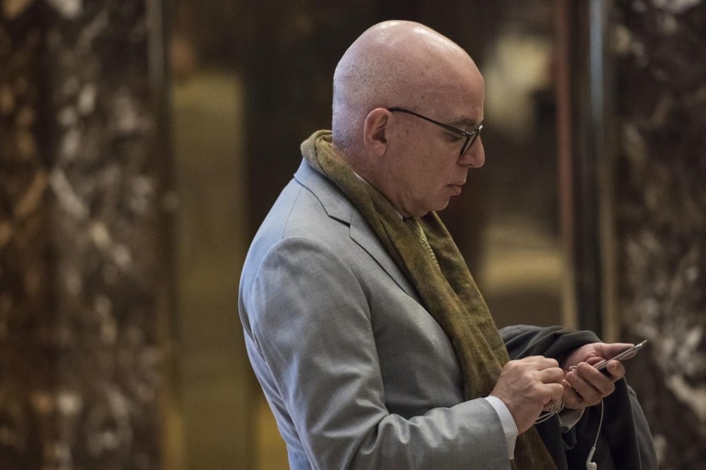 Michael Wolff seen in the lobby of Trump Tower in January 2017, during the presidential transition. Photo: Washington Post / Jabin Botsford