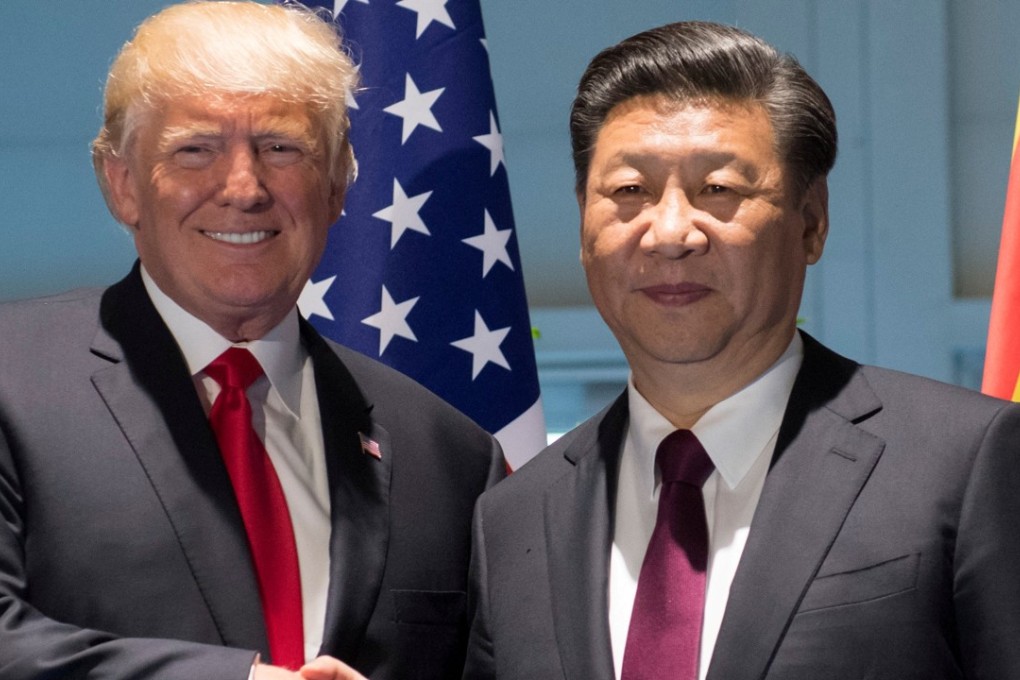 FILE PHOTO - U.S. President Donald Trump and Chinese President Xi Jinping (R) shake hands prior to a meeting on the sidelines of the G20 Summit in Hamburg, Germany, July 8, 2017. REUTERS/Saul Loeb/ Pool/File Photo TPX IMAGES OF THE DAY
