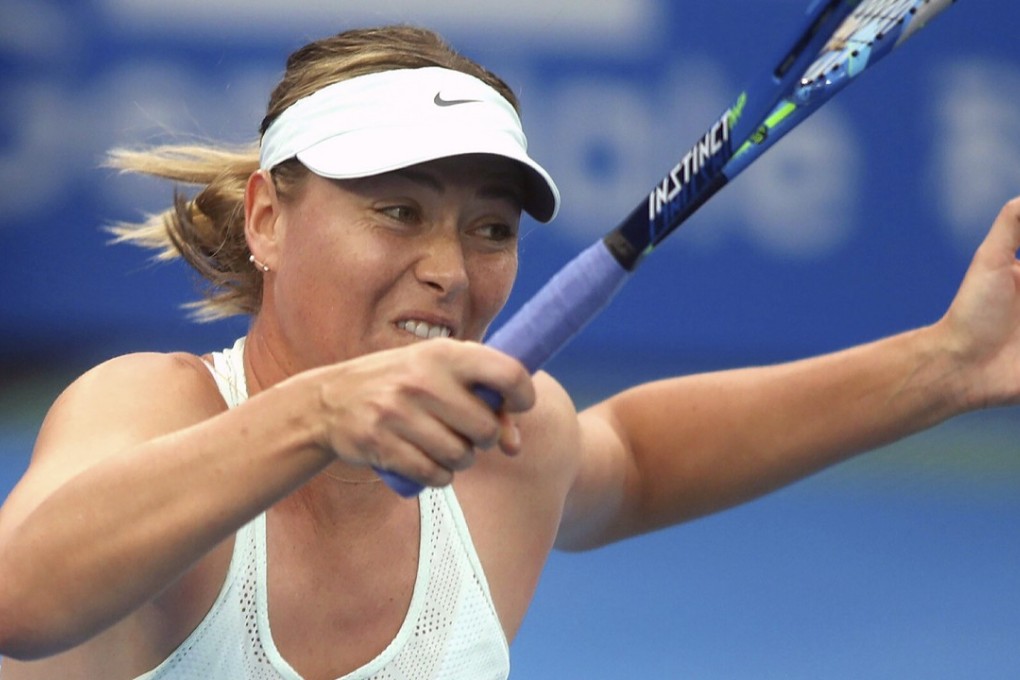Maria Sharapova falls to Katerina Siniakova in the semi-finals in Shenzhen. Photo: AP