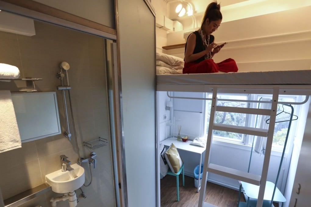 Interior of co-living space at 53 Shouson Hill Road in Hong Kong. Photo: SCMP/Nora Tam