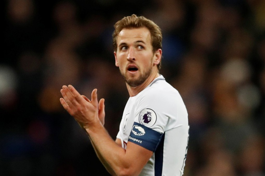 Tottenham Hotspur's Harry Kane applauds the fans as he is substituted against AFC Wimbledon at Wembley. Photo: Reuters