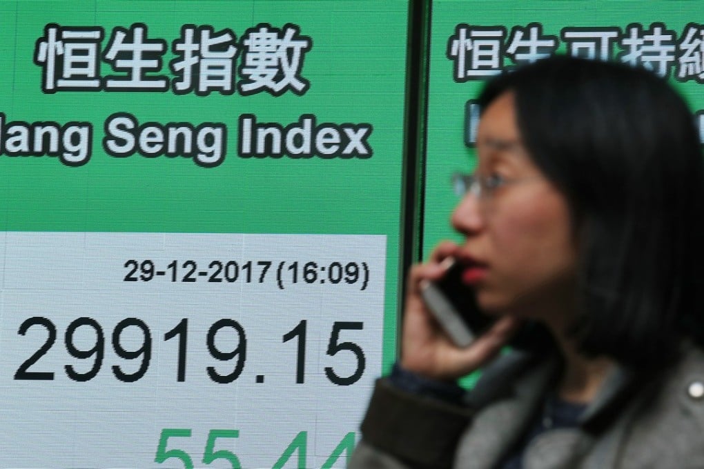 The 36 per cent gains in the Hang Seng Index helped the MPF post its best returns since 2009. Photo: Nora Tam