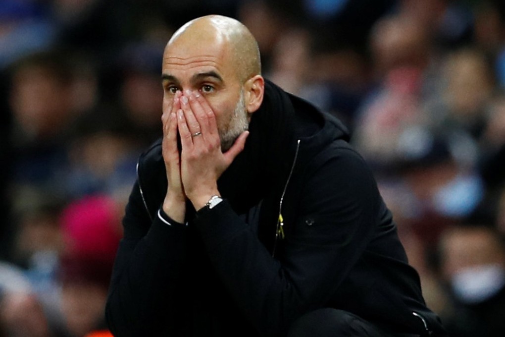 Manchester City manager Pep Guardiola reacts during his side’s FA Cup win over Burnley. Photo: Reuters