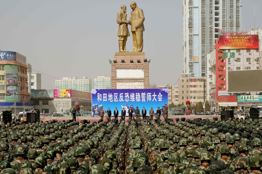 China has ramped up security in Xinjiang since riots in the capital Urumqi in 2009. Photo: AFP