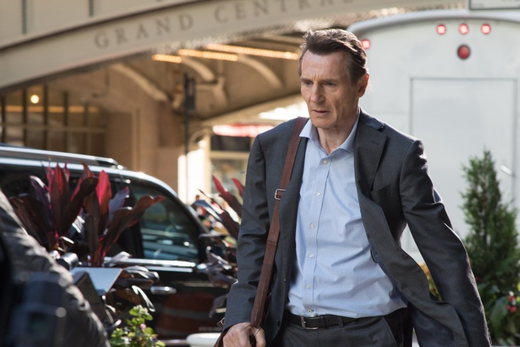 Liam Neeson in a still from The Commuter (category: IIB), directed by Jaume Collet-Serra.