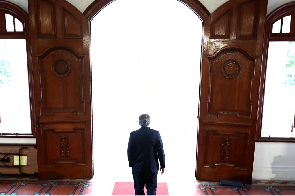 Peter Mathieson steps down later this month from his post at the helm of HKU. Photo: Nora Tam