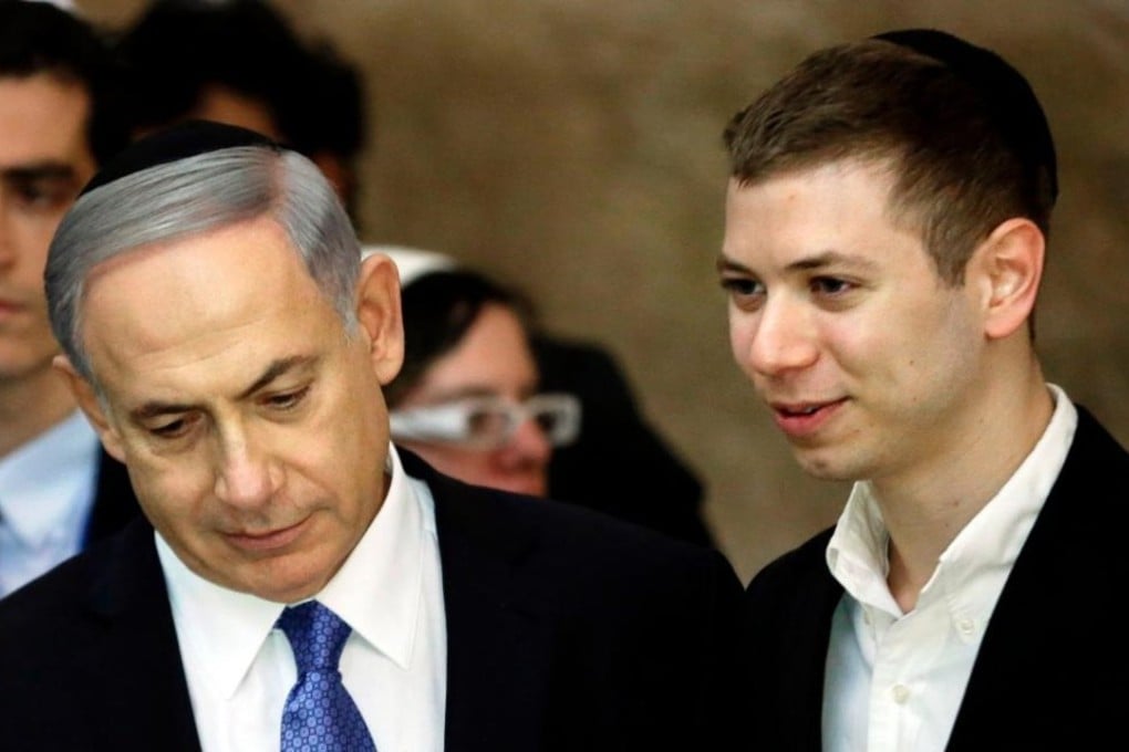 Benjamin Netanyahu and son Yair Netanyahu visit the Wailing Wall in Jerusalem in 2015. Photo: Agence France-Presse