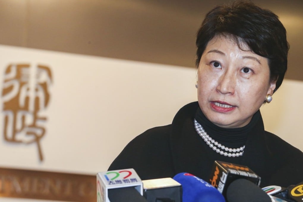 Teresa Cheng started her new job on Saturday. Photo: David Wong