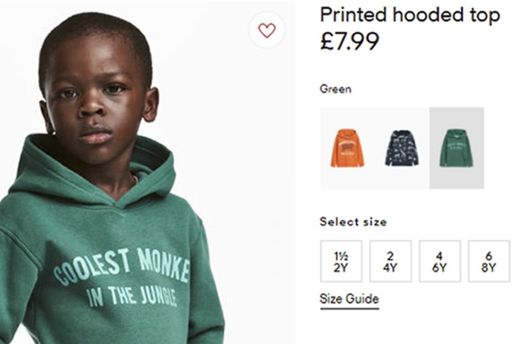 Swedish company H&M got in big trouble for an advertisement featuring a black child modelling a sweatshirt with the slogan “coolest monkey in the jungle”. Photo: AP