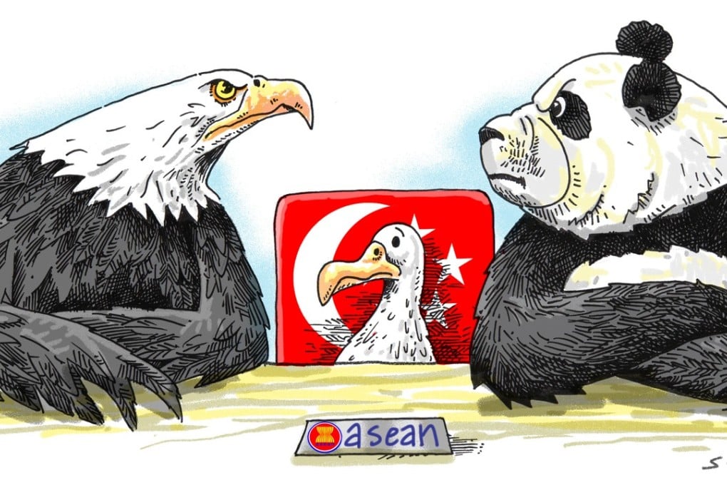 While some see this as a great opportunity for Singapore to demonstrate its diplomatic mettle, it could become the proverbial albatross around its diplomatic neck. Illustration: Craig Stephens