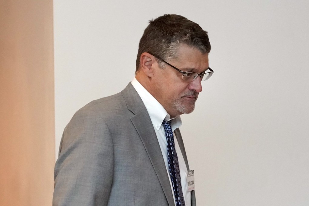 In this November 14, 2017, file photo, Glenn Simpson, co-founder of the research firm Fusion GPS, arrives for a scheduled appearance before a closed House Intelligence Committee hearing on Capitol Hill in Washington. Photo: AP
