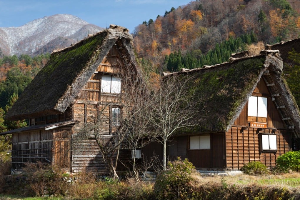 “Gassho-zukuri” houses in Shirakawa-go, Gifu. Picture: Alamy