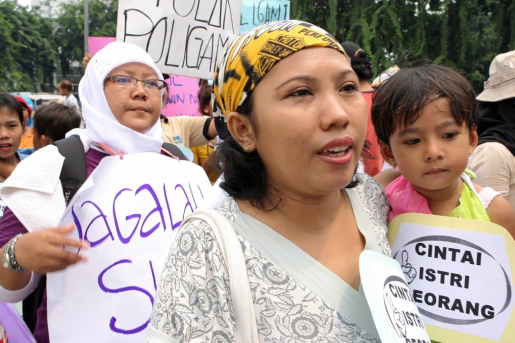 Indonesian women demonstrate against polygamy in Jakarta. Photo: AFP