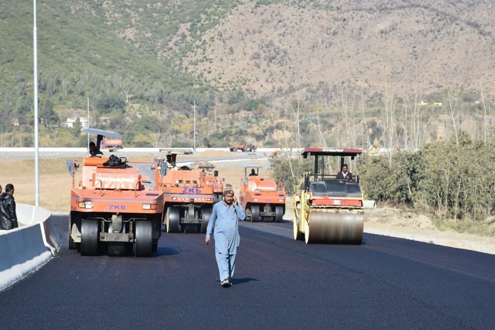 A file picture of a road construction project in Pakistan forming part of China’s Belt and Road Initiative. Photo: Associated Press
