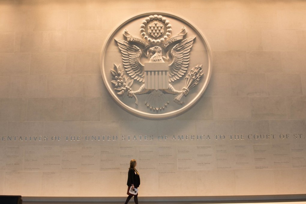 The consular and visa section of the new United States embassy in central London. Photo: AFP
