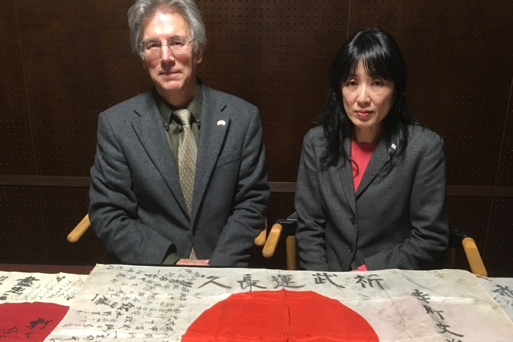 Rex and Keiko Ziak operate the Obon Society, a humanitarian initiative to reunite the flags of fallen Japanese soldiers with their surviving families. Photo: Handout