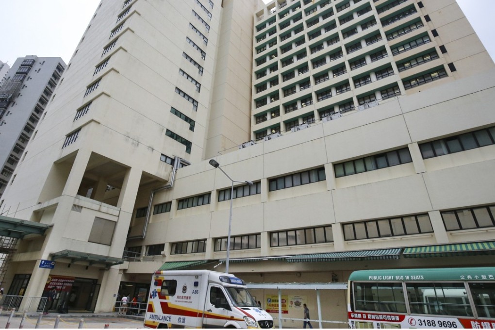 The helper was taken to United Christian Hospital. Photo: Dickson Lee