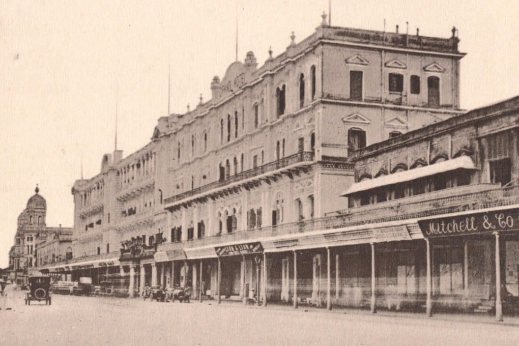 The Oberoi Grand Hotel in Calcutta in a photo from circa 1905.