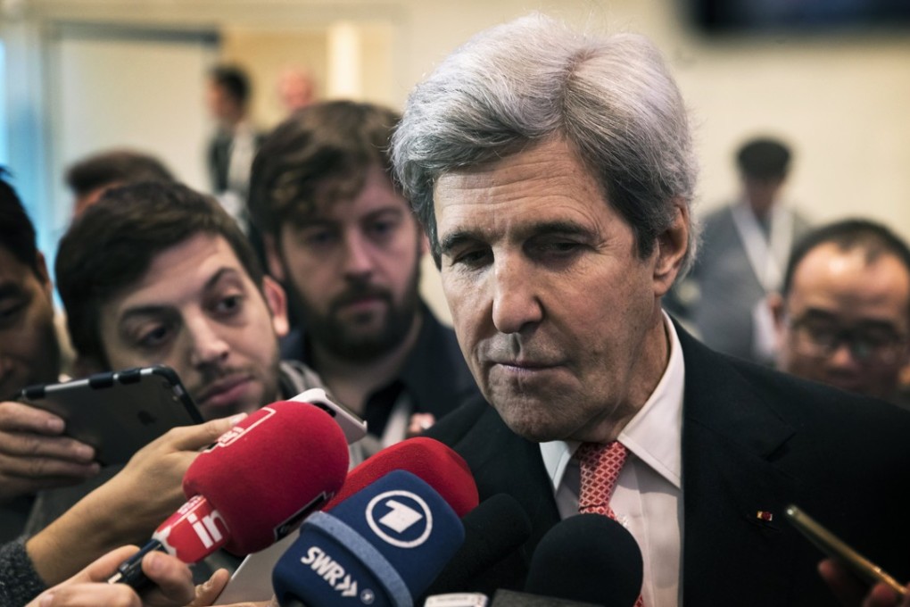 John Kerry, former US secretary of state, told the UBS Wealth Insights conference in Hong Kong on Friday that the US and China should pursue more strategic partnerships. Photo: EPA