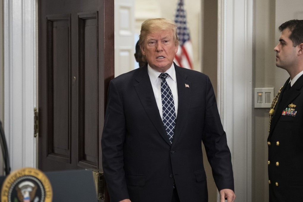US President Donald Trump at the White House before signing a proclamation to honour Martin Luther King Jnr Day. Photo: Washington Post