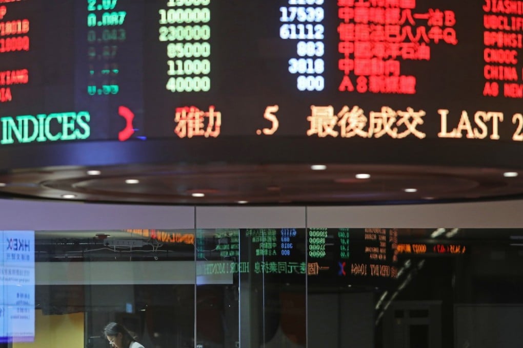 Interior of trading hall at HKEX (Hong Kong Stock Exchange) in Central. A ceremony to mark the closure of the trading hall will take place on October 27. SCMP / Sam Tsang