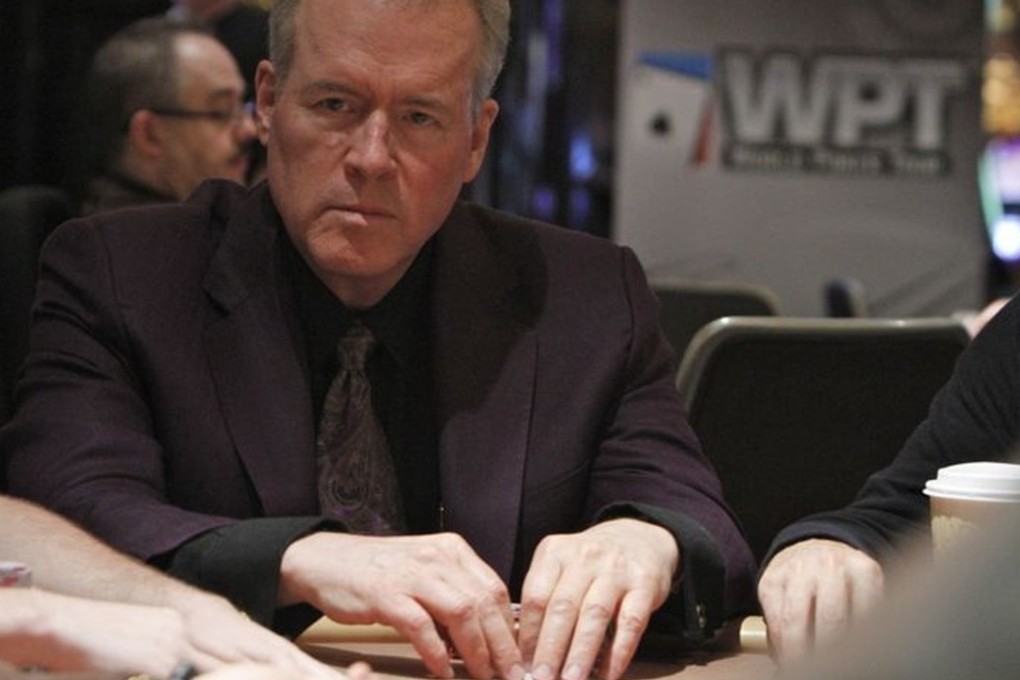 Robert Mercer plays in the World Poker Tour in 2012. He is a reclusive hedge fund billionaire who made a fortune using complicated algorithms to bet on things other people could not see. One of his gambles was on Donald Trump. Photo: World Poker Tour
