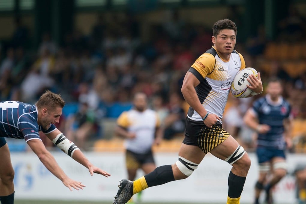 New Zealand’s Tone Ng Shui competes for Penguins in the 2017 edition of the Hong Kong Rugby 10s tournament. Photo: Handout
