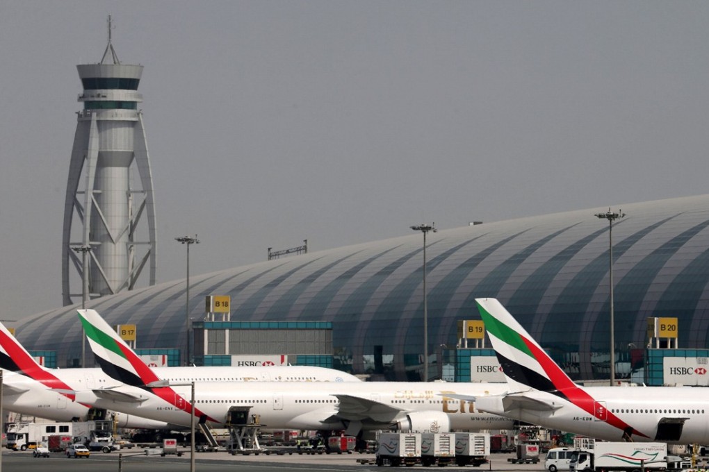 Emirates jets at Dubai International Airport. The United Arab Emirates on Monday claimed that Qatari fighter jets intercepted one of its commercial airliners in international airspace on the way to Bahrain. File photo: Reuters