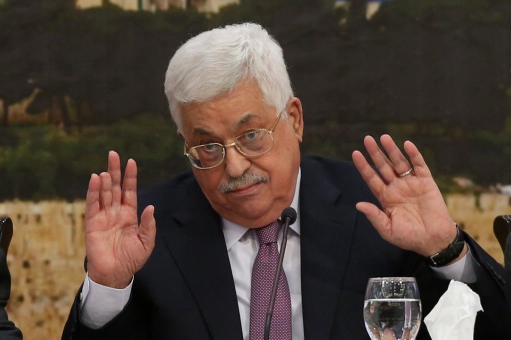 Palestinian President Mahmoud Abbas speaks during a meeting of the Palestine Liberation Organisation (PLO) Central Council, at his presidency compound in the West Bank town of Ramallah, January 14, 2018. Israeli officials slammed his criticism of US President Donald Trump for the US decision to recognise Jerusalem as Israel's capital. Photo: EPA-EFE