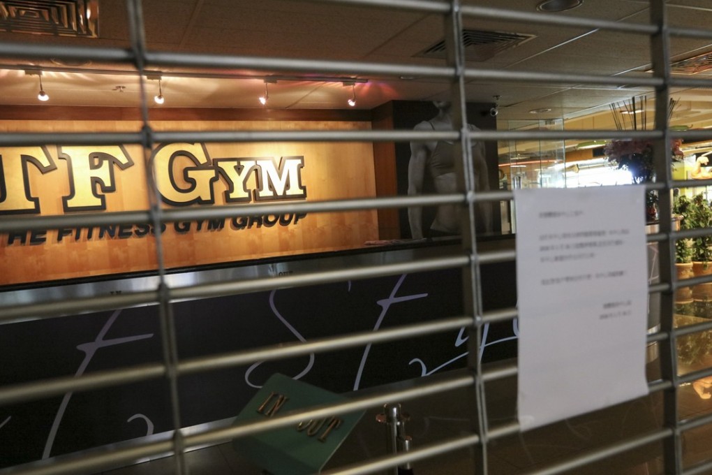 A note at the door said services were suspended until further notice. Photo: Felix Wong