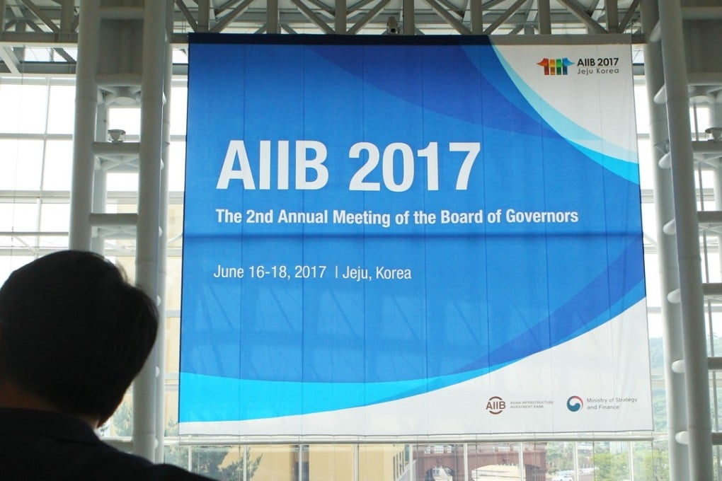 The China-led Asian Infrastructure Investment Bank will mark its second anniversary on Tuesday. The bank held its second annual board of governors meeting last July in South Korea. Photo: Xinhua