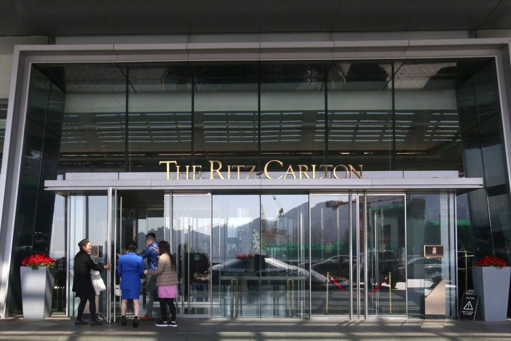 The Ritz-Carlton Hotel occupies the top floors of the International Commerce Centre in West Kowloon. Photo: David Wong
