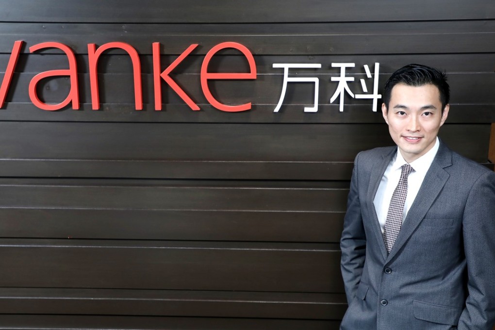 Quincy Chow, vice-president for sales and Marketing at Vanke Property (Hong Kong), says property management services is going hi-tech. Photo: Edward Wong