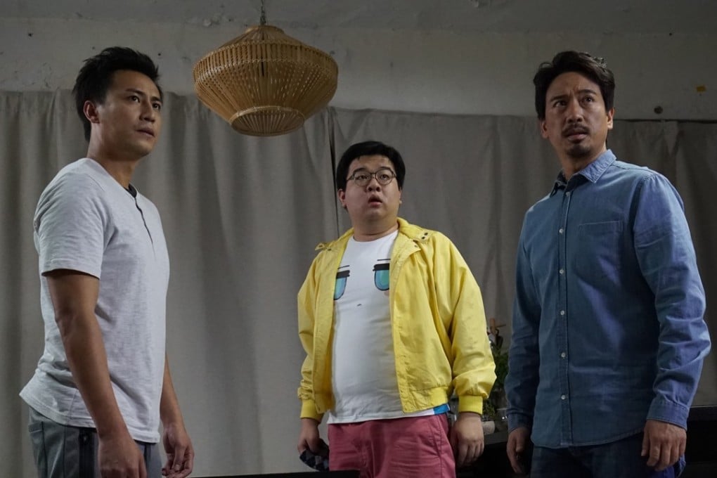 From left: Justin Cheung, Chui Ho-cheong and Eric Kwok in a still from Rhapsody of Kidnapping (category IIB, Cantonese), directed by Paul Sze.