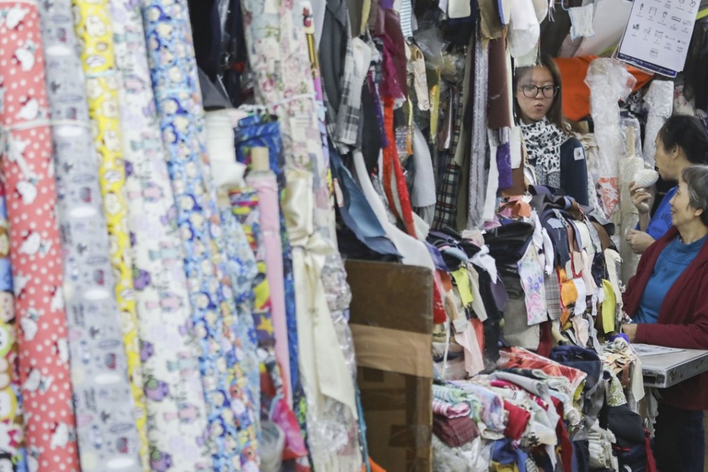 Sham Shui Po Fabric Market, affectionately known as ‘paang-jai’, in Sham Shui Po. Photo: SCMP / Edward Wong