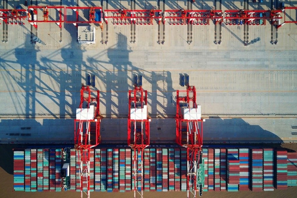 The Yangshan Deep-Water Port in Shanghai. China’s credit-to-GDP ratio is now at about 25 times, according to the IMF. Photo: AFP
