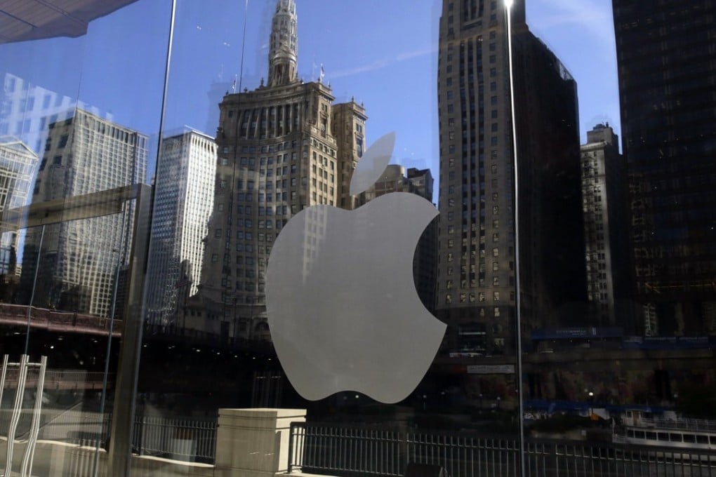 An Apple logo is seen in this October 19, 2017 file photo. The tech giant will be paying US$38 billion in taxes on repatriated profits and it has plans to build a second corporate campus in the US. Photo: AP