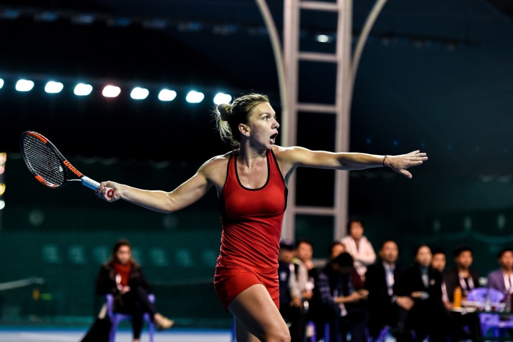 Simona Halep on her way to victory in the final of the Shenzhen Open earlier this month. Shenzhen will host the WTA Finals from 2019. Photo: Xinhua