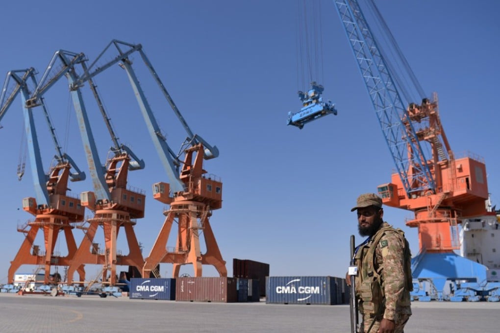 A Pakistani soldier patrols the Gwadar port, some 700km west of Karachi. Photo: AFP