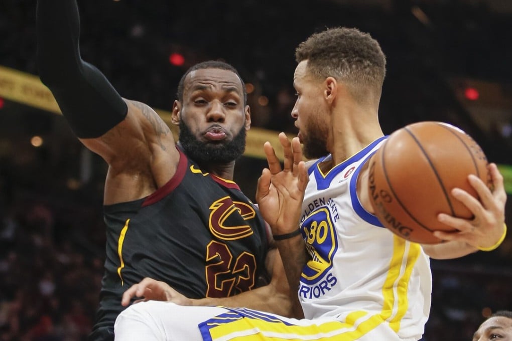 Stephen Curry and LeBron James will lead the two sides in this year’s NBA All-Star game. Photo: AFP