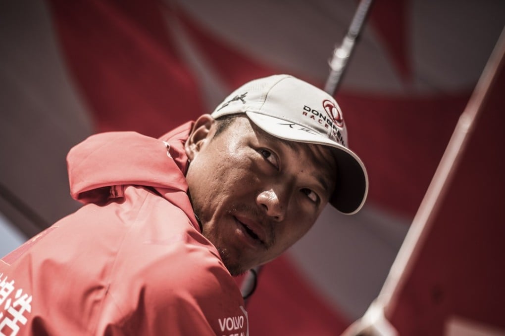 Horace Chen Jinhao is looking forward to arriving in Hong Kong. Photo: Martin Keruzore/Volvo Ocean Race