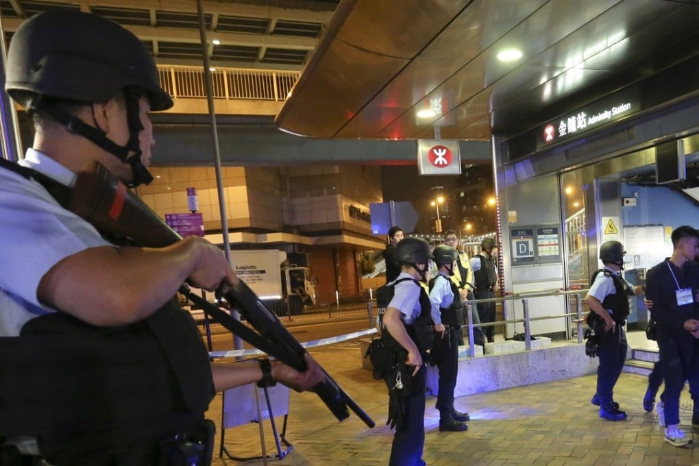 The drill was designed to boost coordination and communication between police, the fire service and MTR staff in the handling of emergencies. Photo: Dickson Lee
