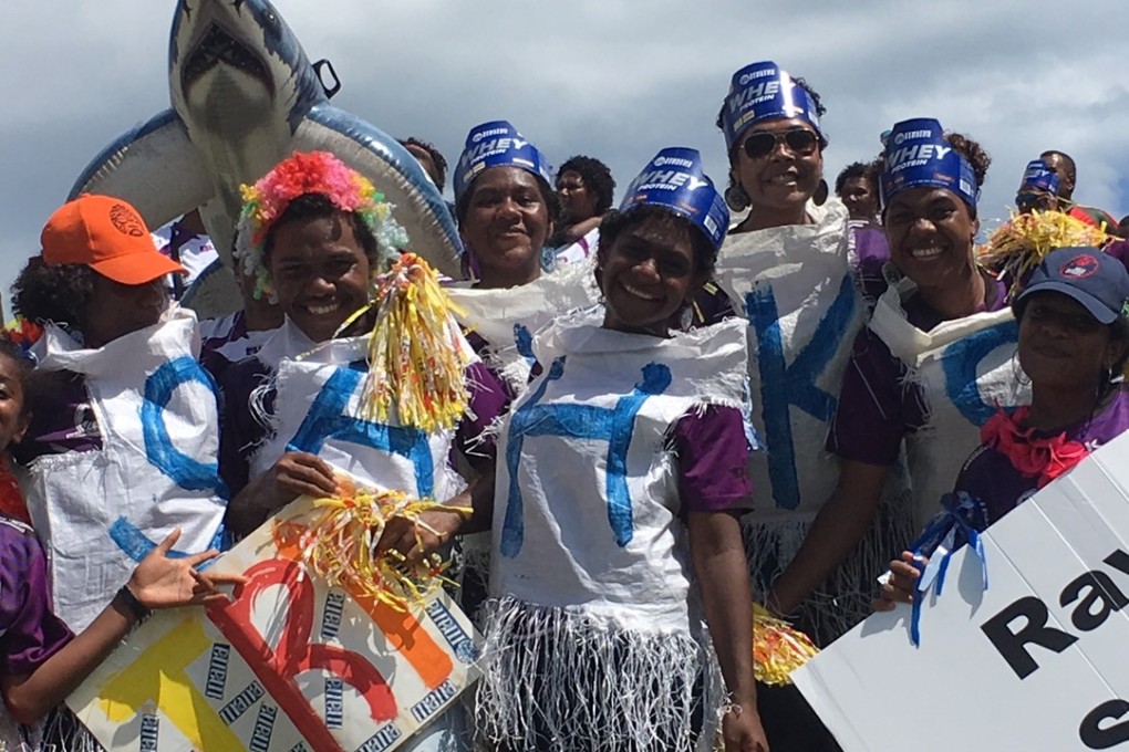 The crowd go wild at the Coral Coast Sevens. Photos: Sam Agars