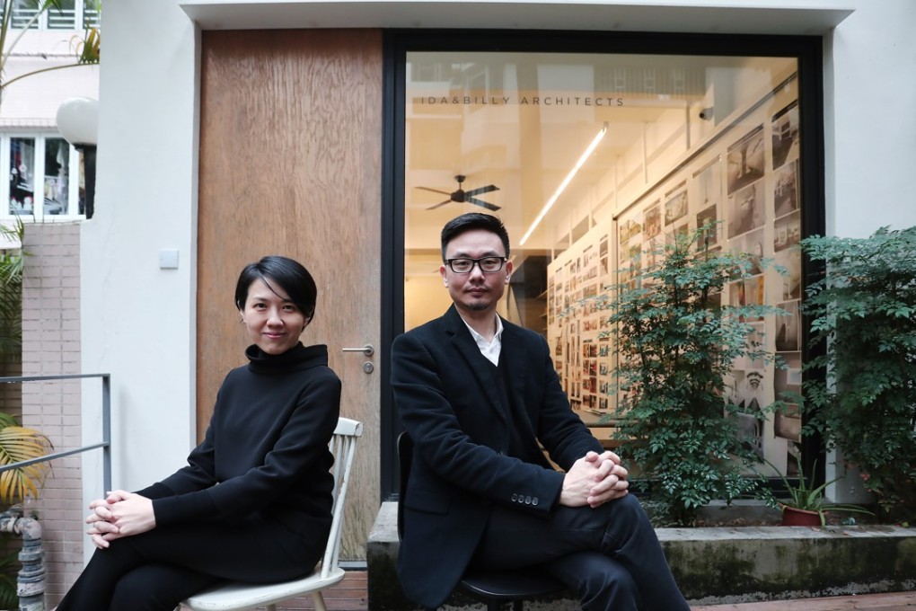 Architects Ida Sze (left) and Billy Chan in Kennedy Town on Hong Kong Island. Photo: Jonathan Wong