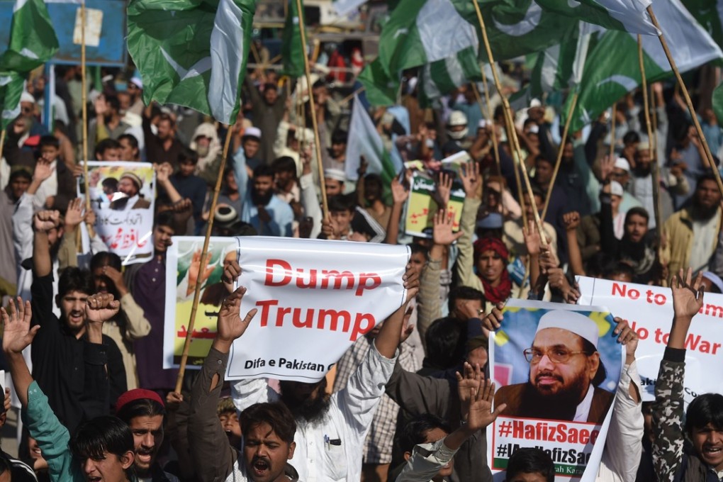 Pakistanis protest in Karachi on January 2 after US President Donald Trump’s New Year’s Day tweet, in which he accused Islamabad of giving Washington ‘nothing but lies and deceit’. Photo: AFP