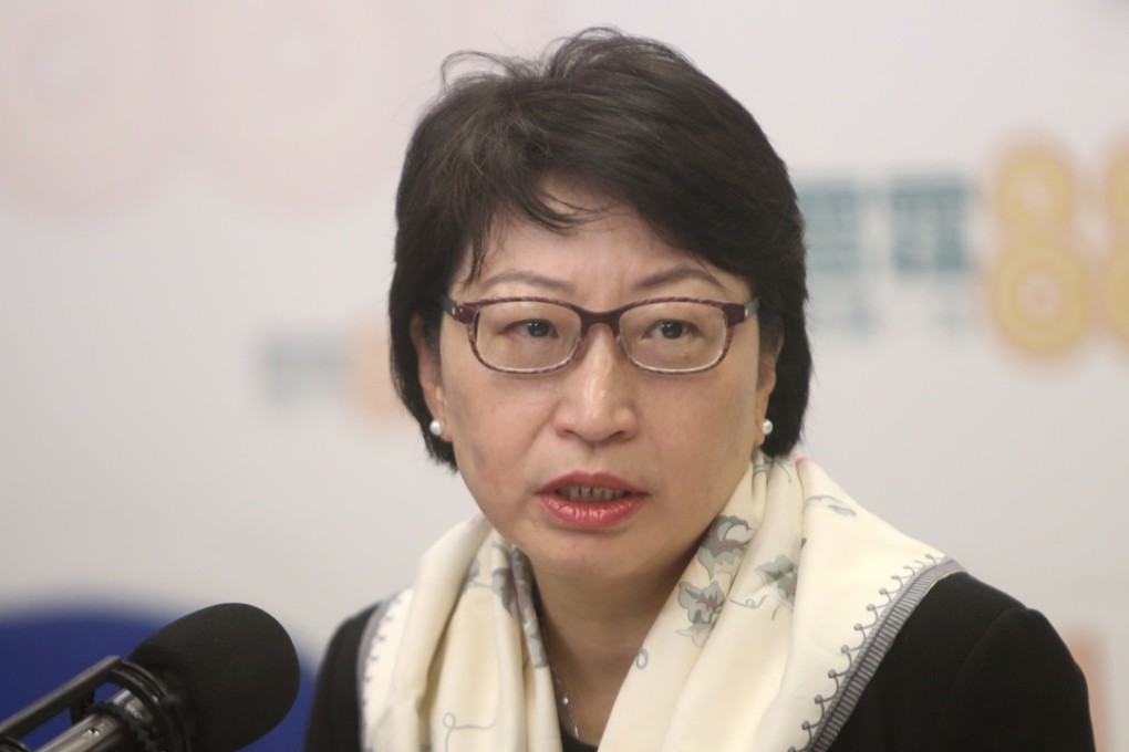 Secretary for Justice Teresa Cheng was interviewed on Commercial Radio, where she made her first comments on the controversial joint checkpoint issue. Photo: Winson Wong